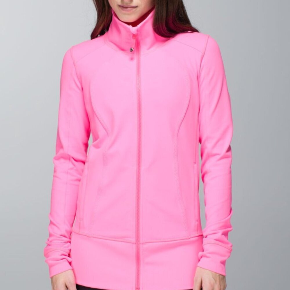 Lululemon Nice Asana Jacket in Zing‎ Pink Size 4